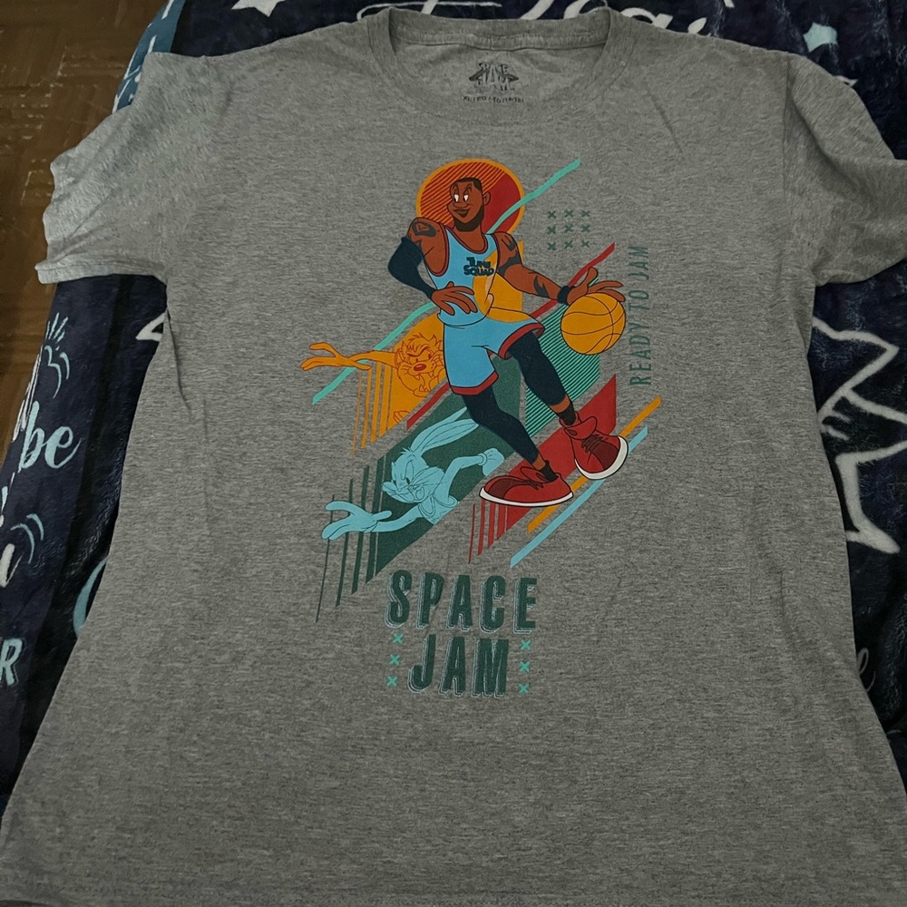 Love Heather Gray Space Jam Graphic Tee